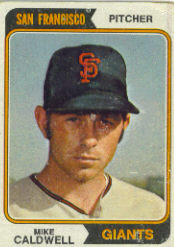 1974 Topps Baseball Cards      344     Mike Caldwell